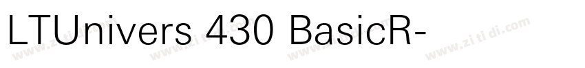 LTUnivers 430 BasicR字体转换
